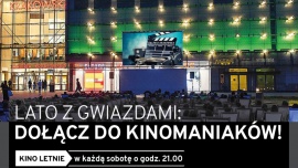 Kino pod gwiazdami przed Galerią Krakowską